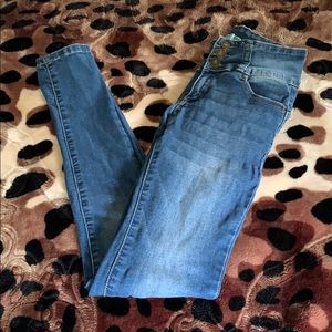 Wax Jean Butt I Love You! Skinny Jeans